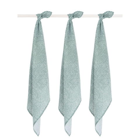 Set 3 scutece Jollein Snake small, 70x70cm, verde [2]
