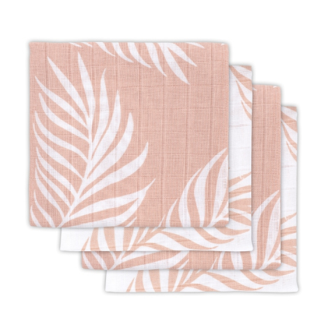 Jucarii, Copii & Bebe - Set 4 scutece hidrofile, Jollein Nature, 70x70 cm, roz