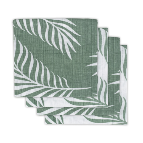 Jucarii, Copii & Bebe - Set 4 scutece hidrofile, Jollein Nature, 70x70 cm, verde