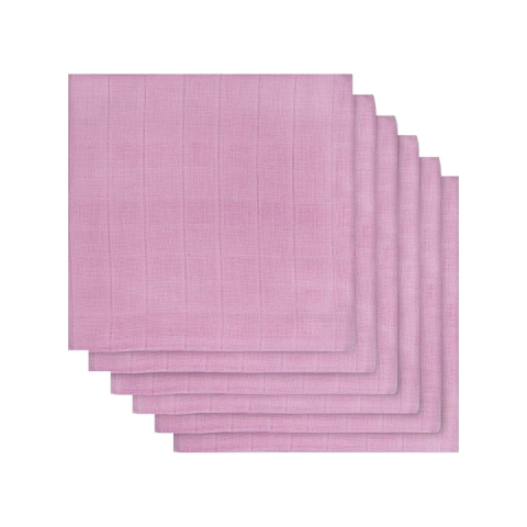 Jucarii, Copii & Bebe - Set 6 scutece, Jollein, 70x70cm, roz