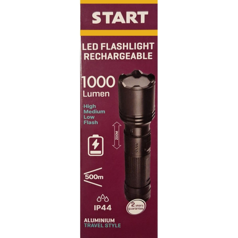 Casa, Gradina & Bricolaj - SET Lanterna led 1000 lumen + baterie reincarcabila