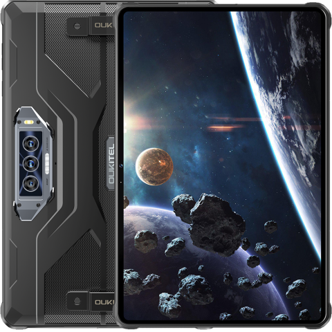 Tablete - Tableta rugged Oukitel RT8, 4G, Dual SIM, Wi-Fi, 11" 2K, MTK Helio G99, 6GB RAM, 256GB, 4-Difuzoare, NFC, GPS, 20000mAh, Android 14