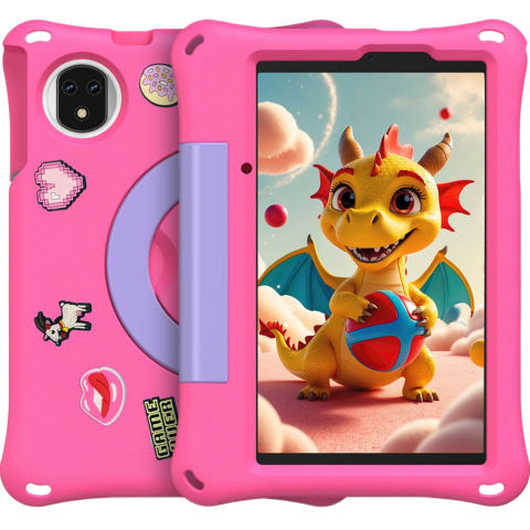 Tablete - Tableta copii Ulefone Tab A9 Pro Kids, 4G, Dual SIM, 8.68" 90Hz, Wi-Fi, 8GB RAM, 128GB, Dual Speakers, Android 15, Pink