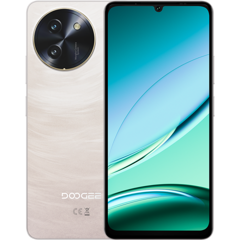 Doogee - Telefon Doogee Note 59 Pro Gold, 5G, Dual SIM, 6.7" 120Hz, Octa-Core, 8GB RAM, 256 GB, NFC, 6250mAh, Android 15