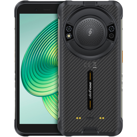 Telefoane Mobile - Telefon Ulefone RugKing, 4G, Dual SIM, 5.99", Octa-Core, 8GB RAM, 256GB, NFC, Difuzor Puternic 126dB, Android 15, Black