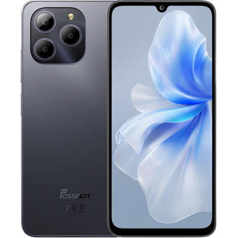 Telefoane Mobile - Telefon Fossibot S2, 4G, Dual SIM, 6.7", Helio G85, 8GB RAM, 256GB, NFC, 5000mAh, Android 14, Gray