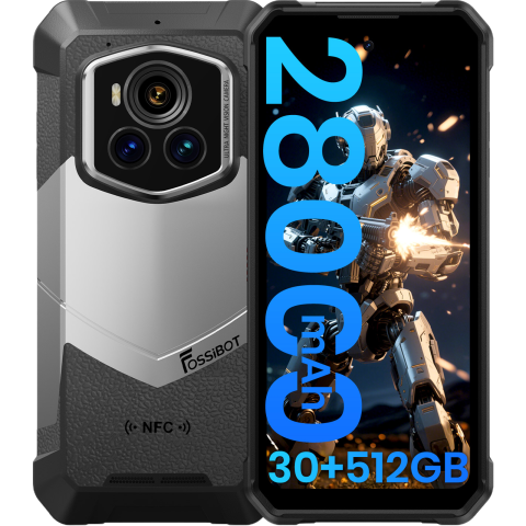 Telefoane Mobile - Telefon rugged Fossibot F107 Pro, 5G, 6.95" 120Hz, Dimensity 7300, 12GB RAM, 512GB, NFC, 28000mAh, Android 15