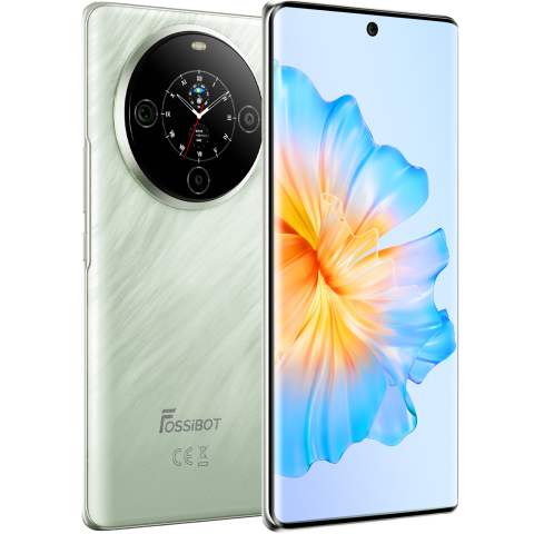 Telefoane Mobile - Telefon Fossibot S3 Pro, 4G, Dual Display 6.67" AMOLED + 1.09", Helio G85, 20GB RAM, 128GB, NFC, 5000mAh, Android 14, Green