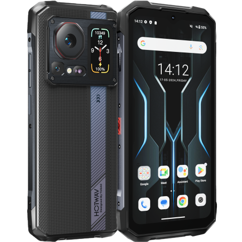 Telefoane Mobile - Telefon rugged Hotwav Cyber 16 Pro, 4G, 6.6" 120Hz, Helio G100, 8GB RAM, 512GB, 108MP, NFC, Android 15, Black