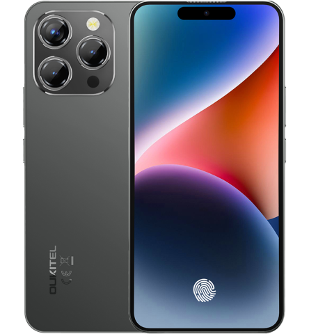 Telefoane Mobile - Telefon Oukitel P1, 4G, 6.7" AMOLED 120Hz, Helio G99, 8GB RAM, 256GB, NFC, Android 15, Black