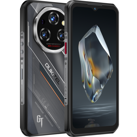 Telefoane Mobile - Telefon rugged Oukitel WP62, 5G, 6.6" IPS 120Hz, Dimensity 7025, 12GB RAM, 512GB, NFC, 11000mAh, Android 15, Black