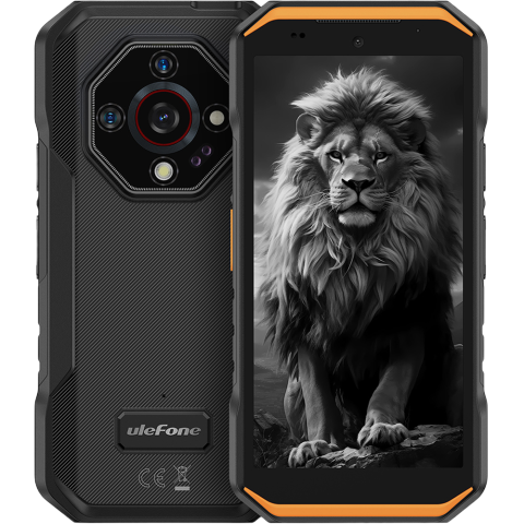 Telefoane Mobile - Telefon rugged Ulefone Armor X32 Pro, 5G, 5.65" 90Hz, 8GB RAM, 256GB, NFC, Android 15, Orange