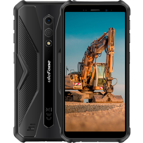 Telefoane Mobile - Telefon Ulefone Armor X12, 4G, Dual SIM, 5.45" HD, Octa-Core Helio A22, 3GB RAM, 32GB, NFC, Android 13 Go, Black