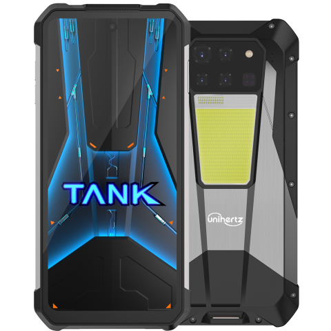 Unihertz - Telefon Unihertz TANK 3 Pro, 5G, Dual SIM, 6.79" 120Hz, Dimensity 8200, 16GB RAM, 512GB, NFC, Proiector Video 100Lm, 23800mAh, Android 14