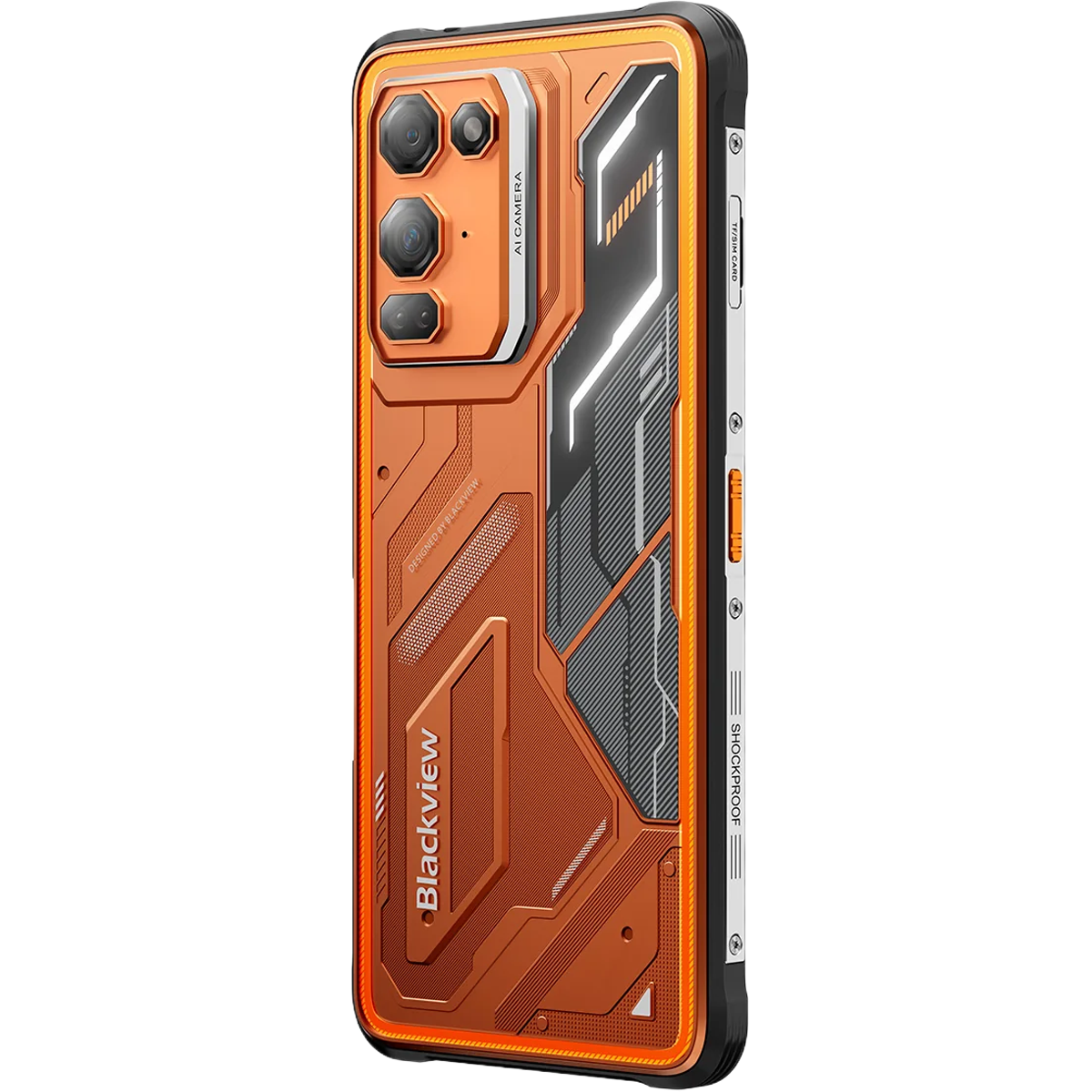 Telefon Blackview FORT 200, 4G, Dual SIM, 6.78" 120Hz, Octa-Core Helio G100, 6GB RAM, 256GB, Camera 108MP + 50MP + 13MP Night Vision, NFC, Android 16, Orange [4]