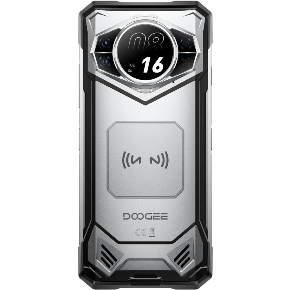 Telefon rezistent Doogee S200 VIP Silver, 5G, Dual Display 6.58' IPS 120Hz + 1.32' AMOLED, 256GB, 10100mAh, IP68/IP69K, Android 16 + Casti Sport BoneBeat Run [7]