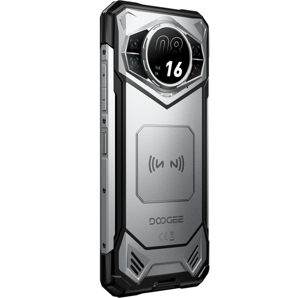 Telefon rezistent Doogee S200 VIP Silver, 5G, Dual Display 6.58' IPS 120Hz + 1.32' AMOLED, 256GB, 10100mAh, IP68/IP69K, Android 16 + Casti Sport BoneBeat Run [8]