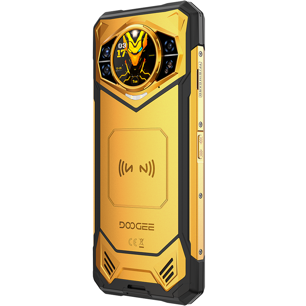 Telefon rezistent Doogee S200X VIP Yellow, 5G, Dual Display 6.72' IPS 120Hz + 1.32' AMOLED, 512GB, 10100mAh, IP68/IP69K, Android 16 + Casti Sport BoneBeat Run [9]