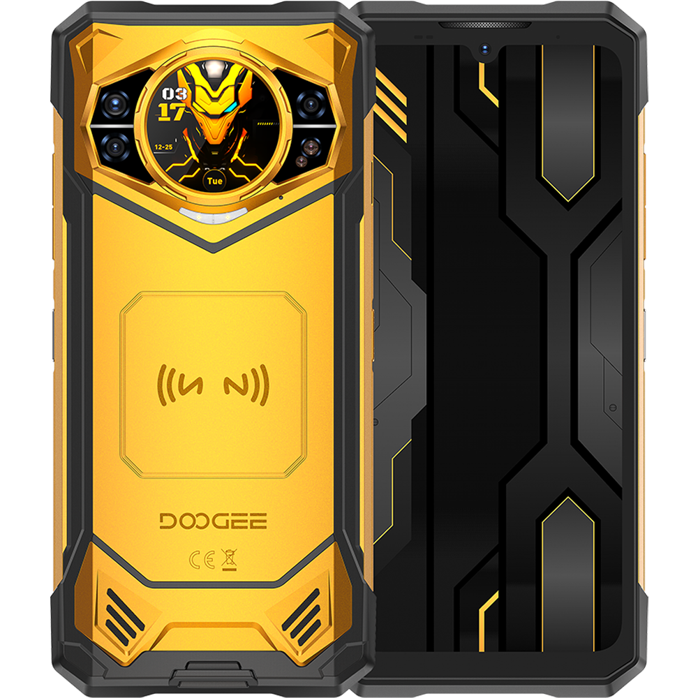 Telefon rezistent Doogee S200X VIP Yellow, 5G, Dual Display 6.72' IPS 120Hz + 1.32' AMOLED, 512GB, 10100mAh, IP68/IP69K, Android 16 + Casti Sport BoneBeat Run [1]