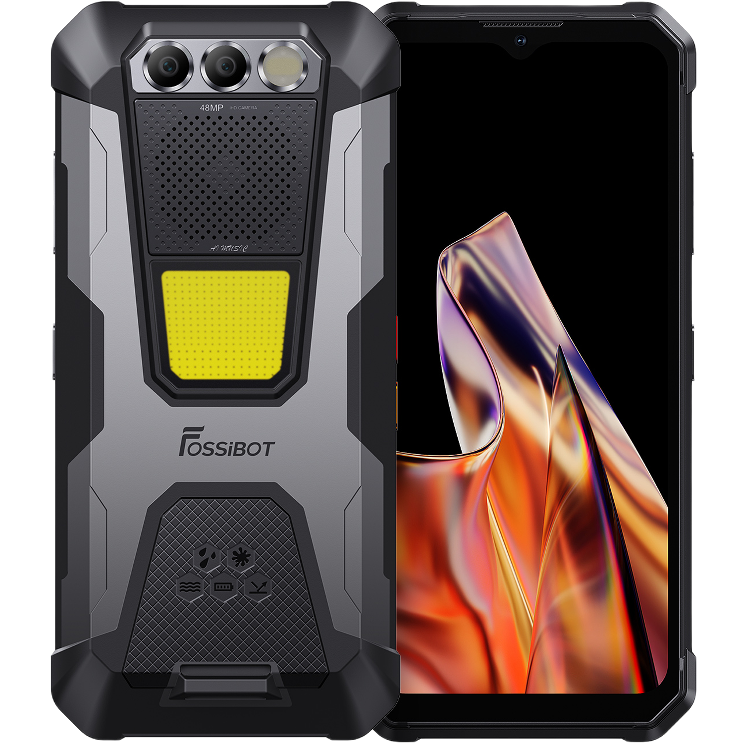 Telefon Fossibot F106 Pro, 4G, Dual SIM, 8GB RAM, 256GB, Big Speaker 3W, NFC, 12000mAh, Android 14 [1]