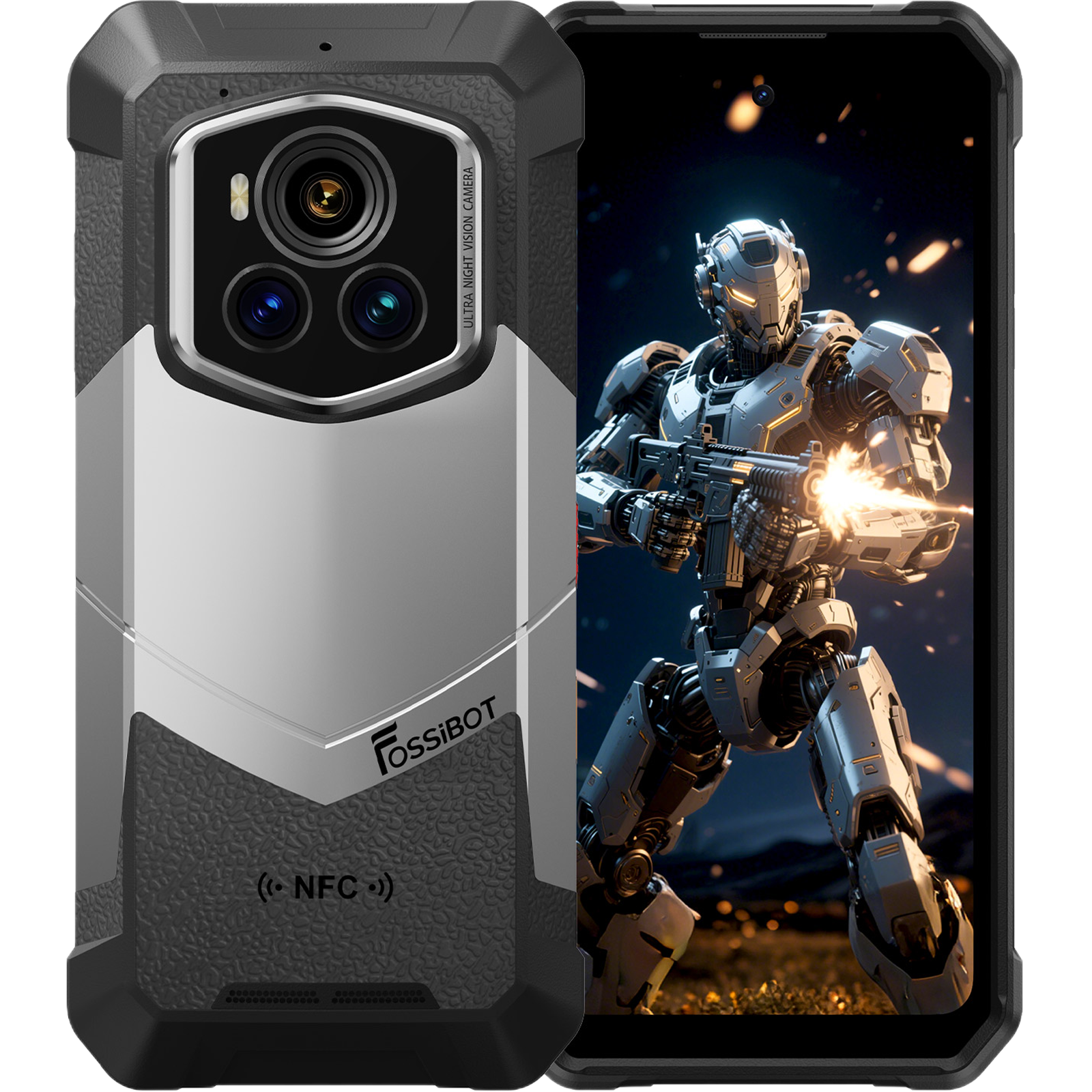 Telefon rugged Fossibot F107 Pro, 5G, 6.95" 120Hz, Dimensity 7300, 12GB RAM, 512GB, NFC, 28000mAh, Android 15 [3]
