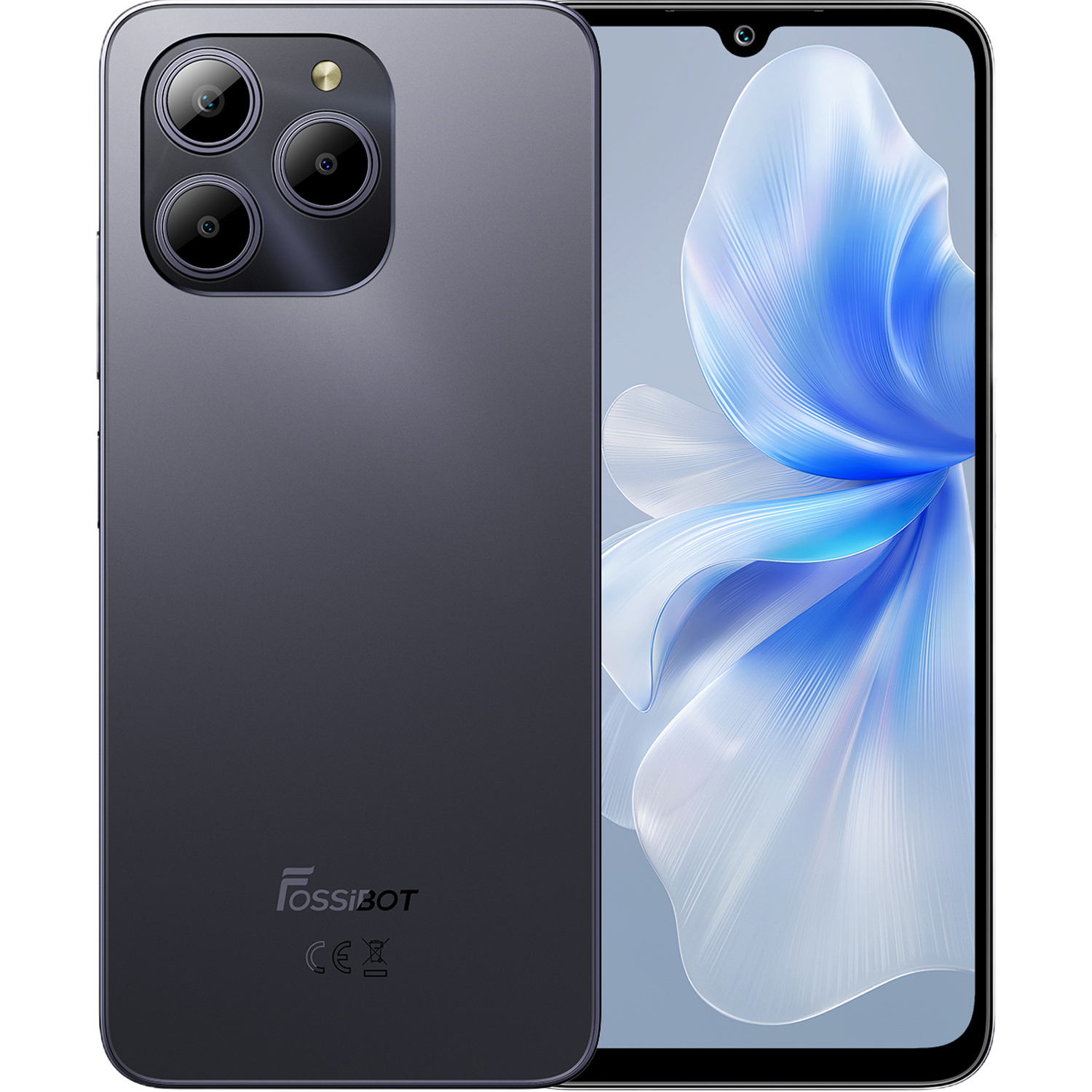 Telefon Fossibot S2, 4G, Dual SIM, 6.7", Helio G85, 8GB RAM, 256GB, NFC, 5000mAh, Android 14, Gray [1]