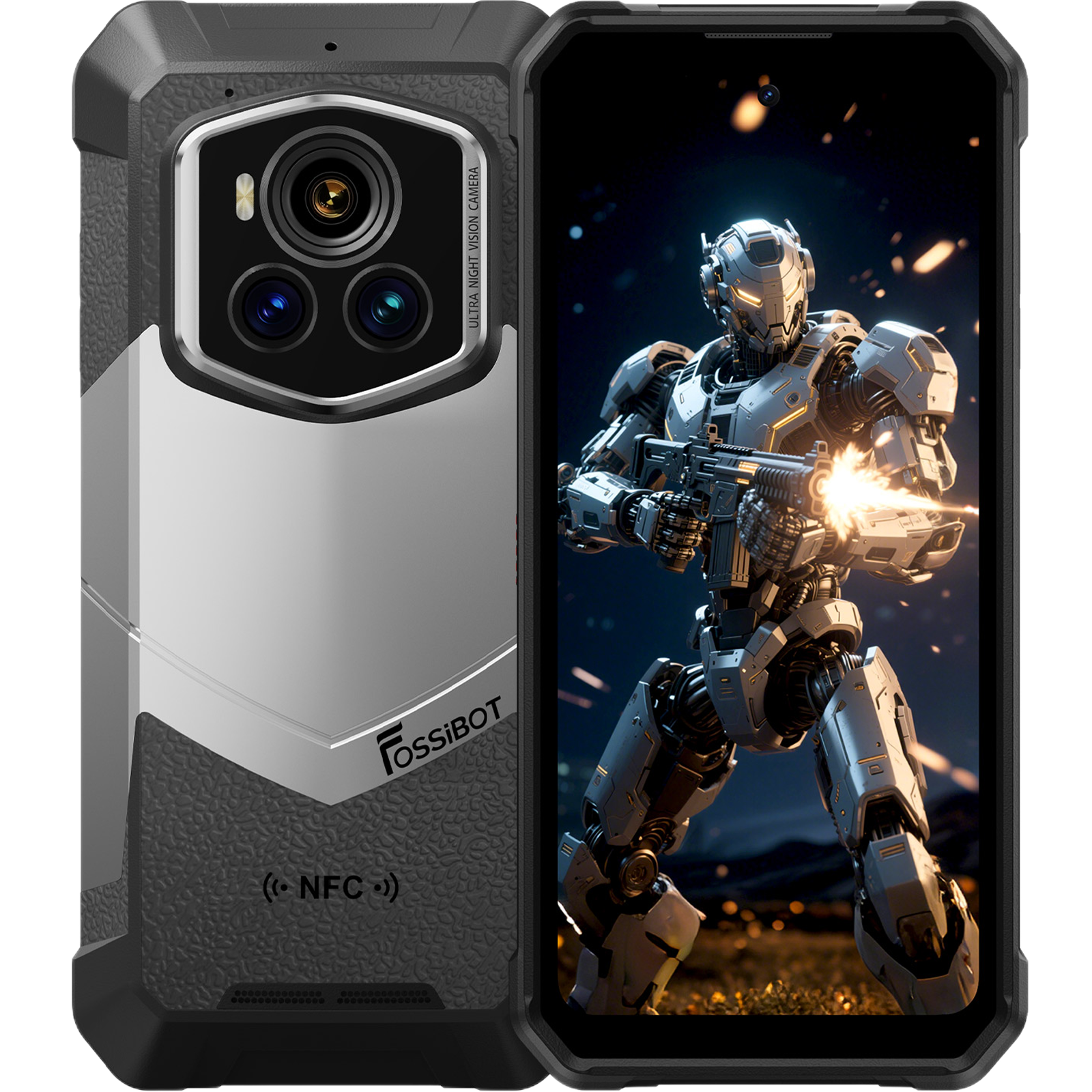 Telefon rugged Fossibot F107 Pro, 5G, 6.95" 120Hz, Dimensity 7300, 12GB RAM, 512GB, NFC, 28000mAh, Android 15 [1]