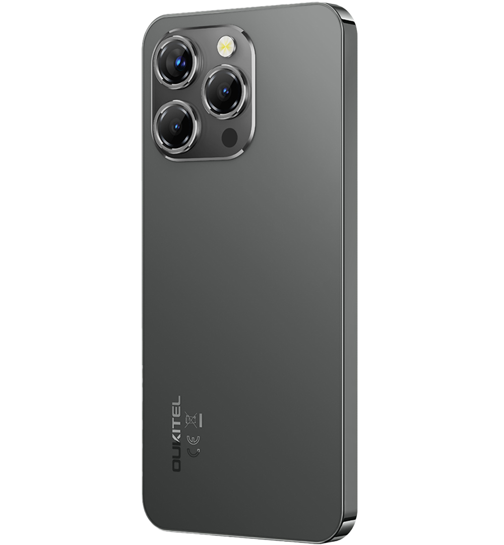Telefon Oukitel P1, 4G, 6.7" AMOLED 120Hz, Helio G99, 8GB RAM, 256GB, NFC, Android 15, Black [4]