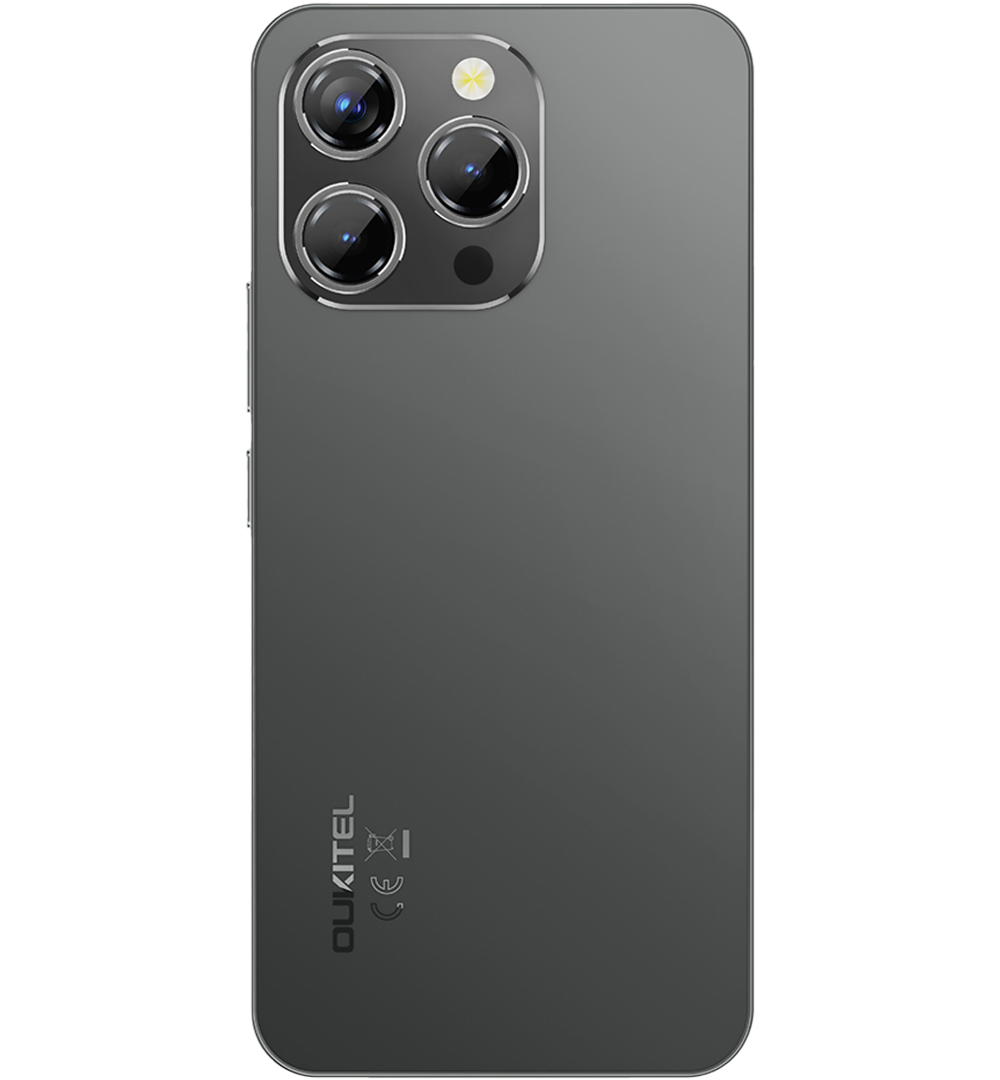 Telefon Oukitel P1, 4G, 6.7" AMOLED 120Hz, Helio G99, 8GB RAM, 256GB, NFC, Android 15, Black [5]