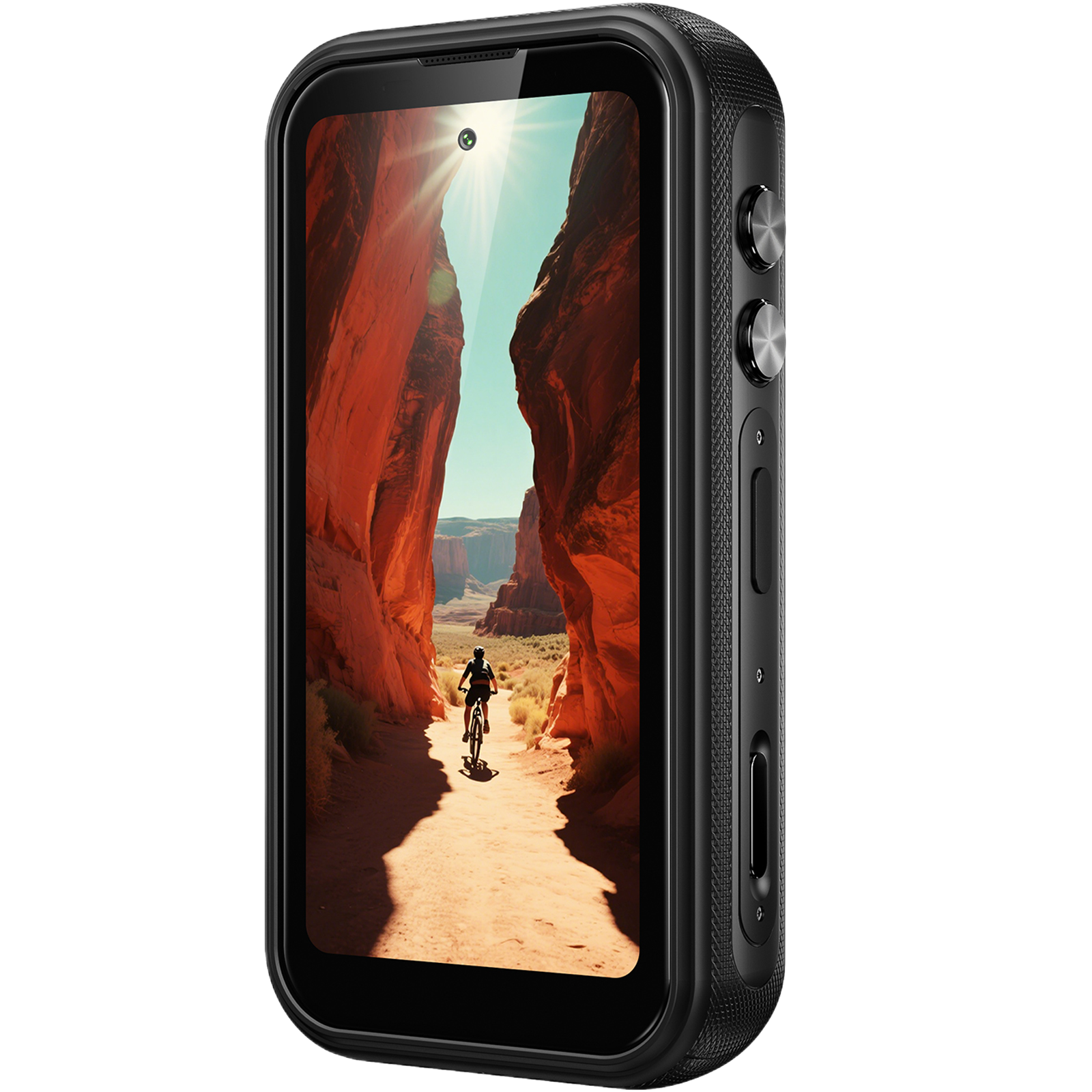 Telefon mini Fossibot F116 Pro cu Action Camera 4K Ultra-Wide, 5G, Dual SIM, 4-inch 120Hz, Dimensity 7300, 12GB RAM, 256GB, Optical Image Stabilization, NFC, 3600mAh, Android 16, Grey [3]