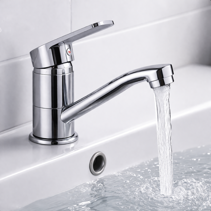 BATERIE BUCĂTĂRIE TRENDY S TC-7, PIPĂ MEDIE MOBILĂ, CROM LUCIOS [3]