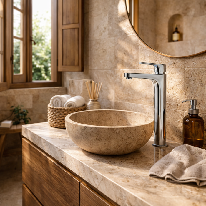 BATERIE LAVOAR FERRO ALGEO SQUARE BAQ2L, MONOCOMANDĂ, CROM [2]