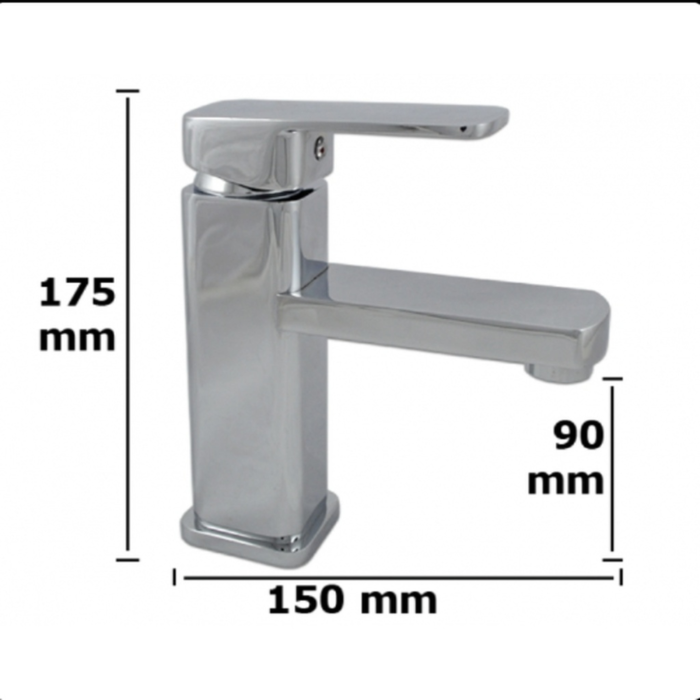 BATERIE LAVOAR TREND'S HY-4, CORP ALAMĂ, FINISAJ CROM LUCIOS [3]