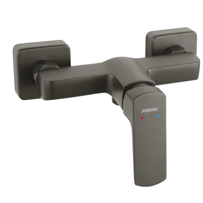 BATERIE PERETE DUȘ FERRO VITTO VERDELINE BVI7VLGM, MONOCOMANDĂ, GUNMETAL [3]