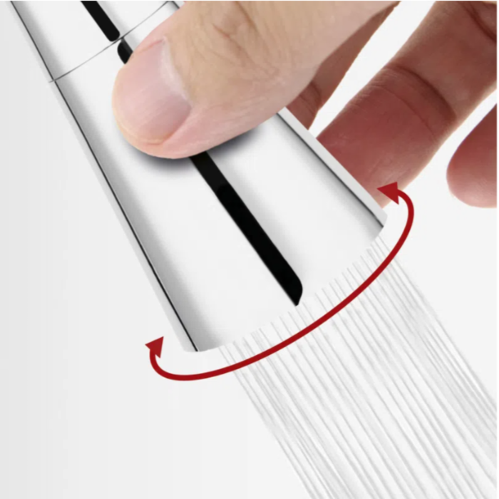 BATERIE STATIVĂ BUCĂTĂRIE FERRO ZUMBA II BZA42P, PIPĂ FLEXIBILĂ, BEJ/CROM [4]