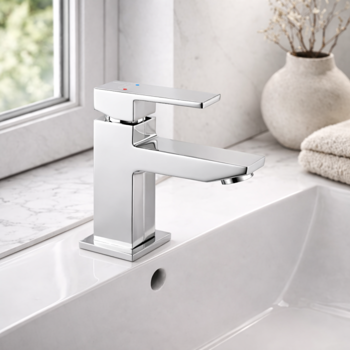 BATERIE STATIVĂ LAVOAR FERRO ZICCO BZI2, MONOCOMANDĂ, CROM [3]