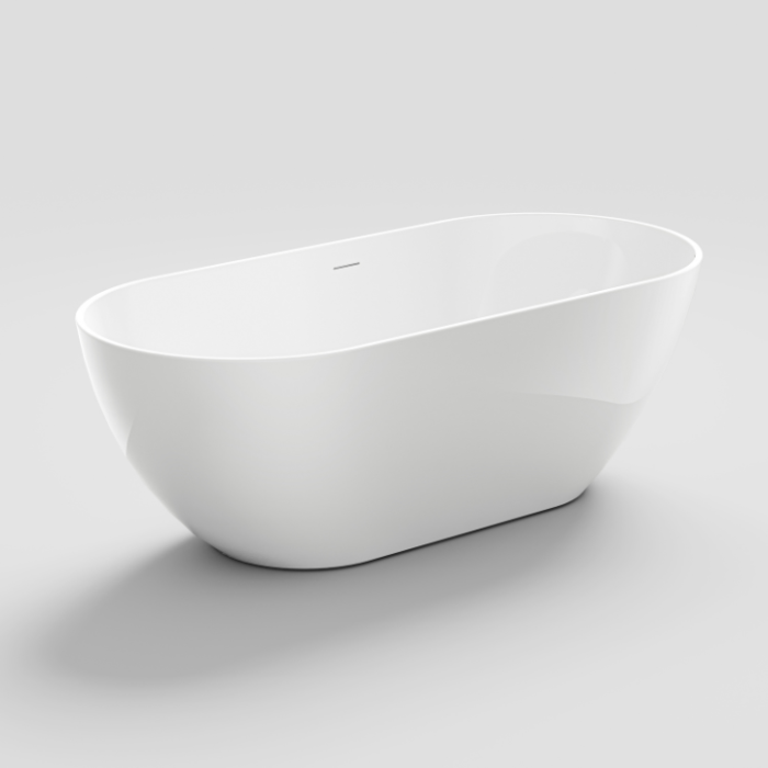 CADĂ FREESTANDING 07 ALBĂ OVALĂ, 160x75x60 CM, STIL MINIMALIST, [2]