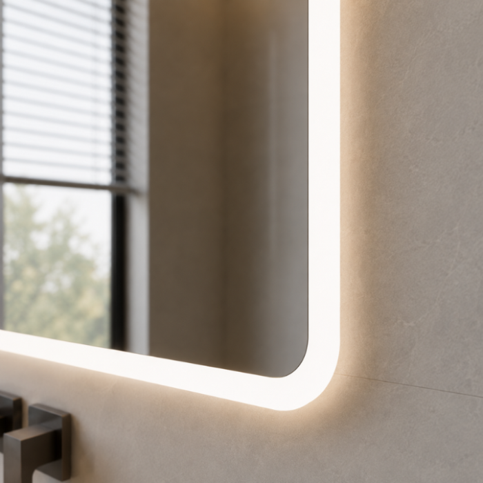 OGLINDĂ BAIE 01 CU LED SI DEZABURIRE 70x70 CM [3]