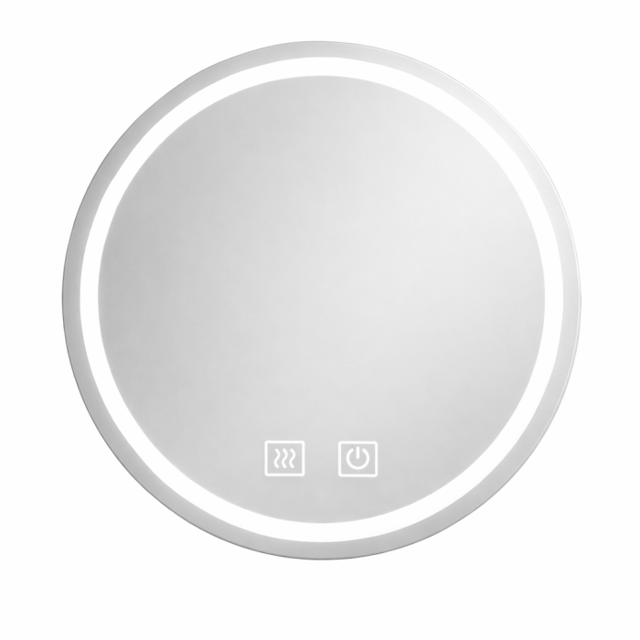 OGLINDĂ ROTUNDĂ BAIE CU LED, BUTON TOUCH, DEZABURIRE ȘI 3 CULORI DE LUMINĂ [2]