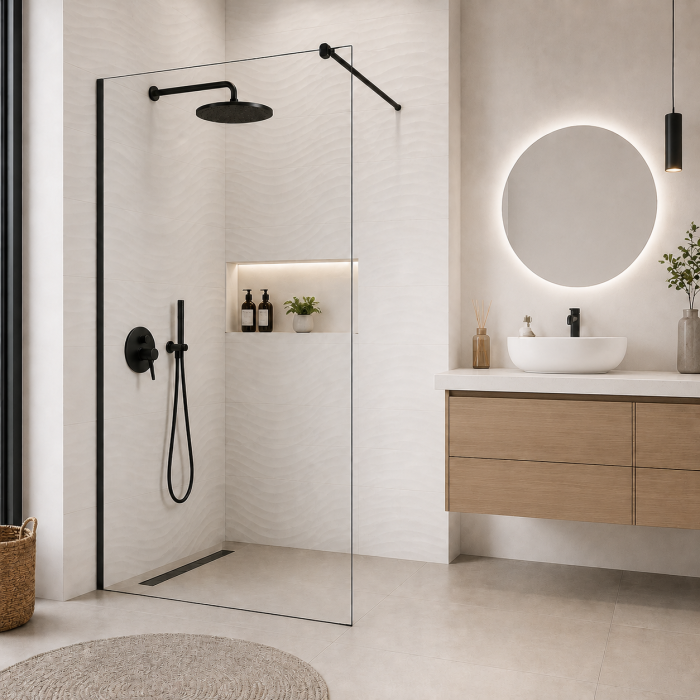 PARAVAN DUS WALK-IN STICLA CLARA 8MM 100*200CM [5]
