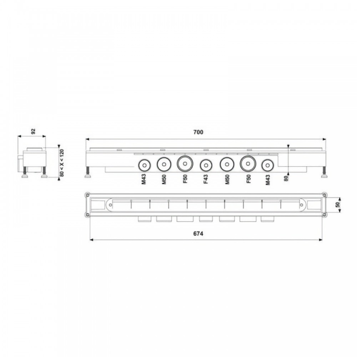 RIGOLA DE INTERIOR VENISIO L700 MIKADO 30723954 [2]