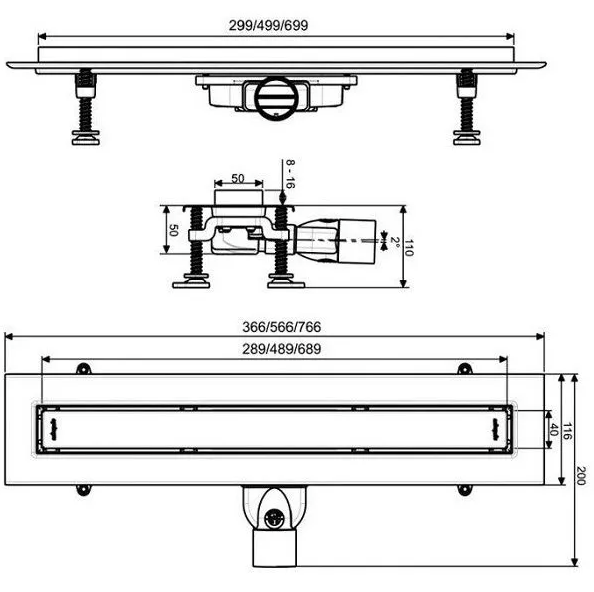 RIGOLA DE INTERIOR VENISIO SLIM PLUS CU GRATAR L500 WIRQUIN 30723947 [4]