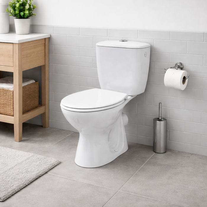 SET VAS WC COMPACT CERSANIT PRESIDENT P010, EVACUARE ORIZONTALĂ, REZERVOR 3/6L [2]