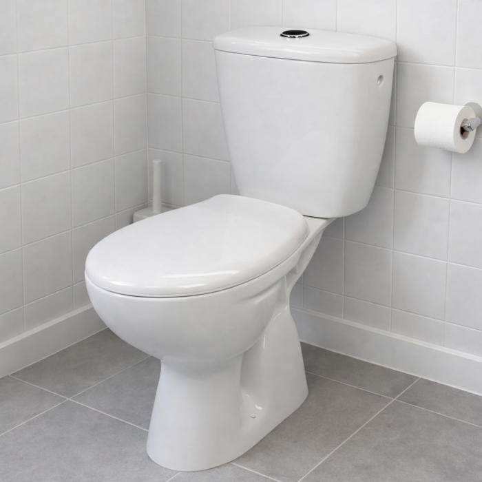 SET VAS WC COMPACT GLADYS, EVACUARE VERTICALĂ, REZERVOR ȘI CAPAC INCLUS [3]