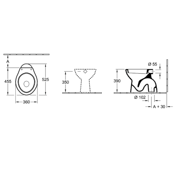 VAS WC MONDIAL BASIC, EVACUARE VERTICALĂ [2]