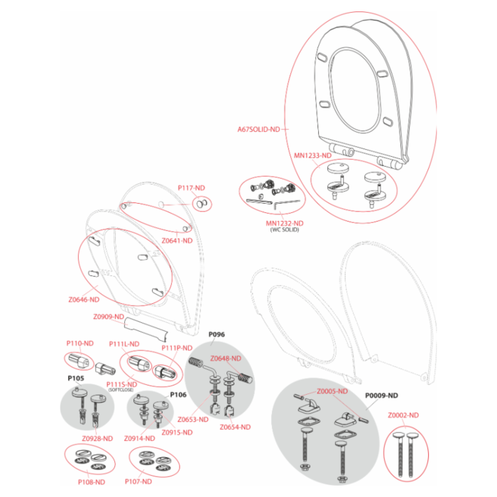VAS WC SUSPENDAT ALCADRAIN SOLID, RIMLESS, CAPAC SLIM SOFTCLOSE [5]