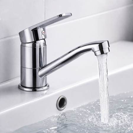 BATERIE BUCĂTĂRIE TRENDY S TC-7, PIPĂ MEDIE MOBILĂ, CROM LUCIOS [2]