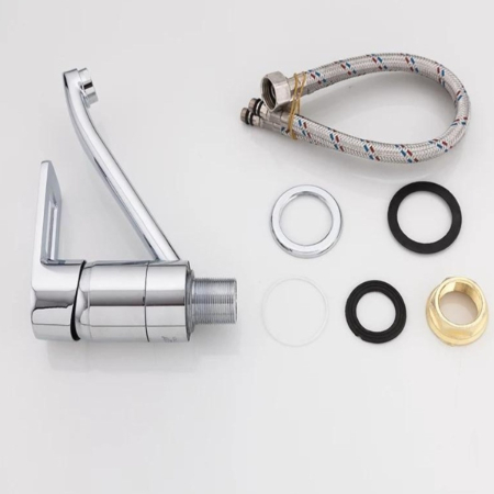 BATERIE BUCĂTĂRIE TRENDY S TC-7, PIPĂ MEDIE MOBILĂ, CROM LUCIOS [1]