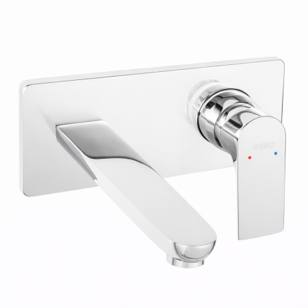 Baterie lavoar - BATERIE ÎNCASTRATĂ LAVOAR FERRO ALGEO SQUARE BAQ3PA18, PIPĂ 18 CM, CROM