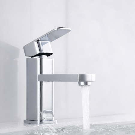 Baterie lavoar - BATERIE LAVOAR TREND'S HY-4, CORP ALAMĂ, FINISAJ CROM LUCIOS